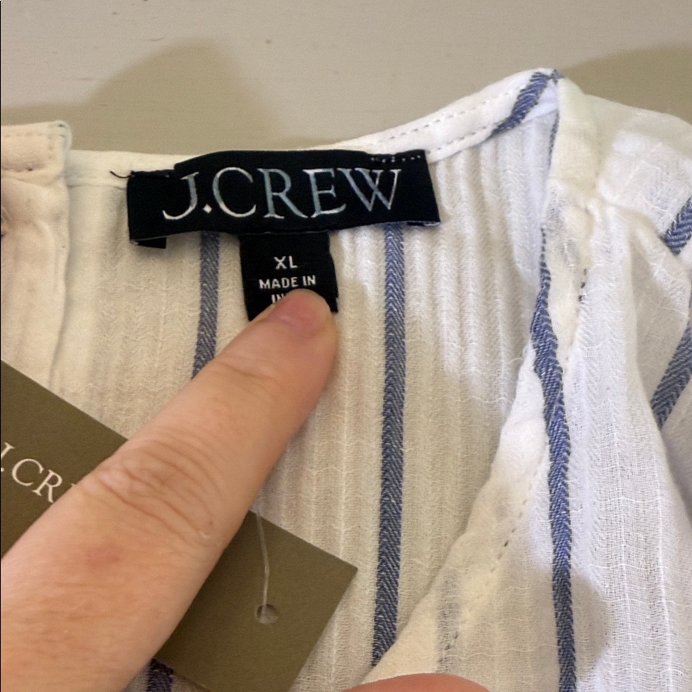 J. Crew Puff-sleeve top in sheer gauze Size XL - Picture 4 of 11